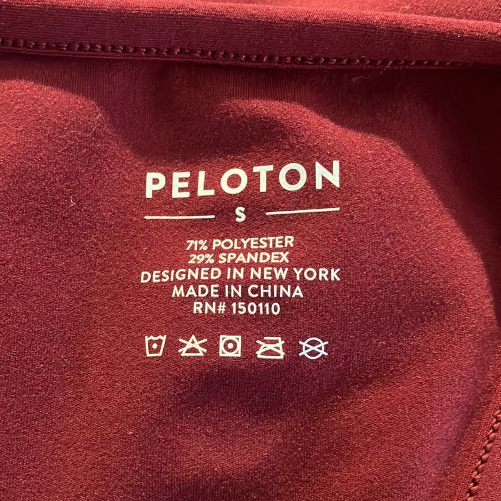 Peloton Cropped Racerback Tank Top, Small - Picture 3 of 3